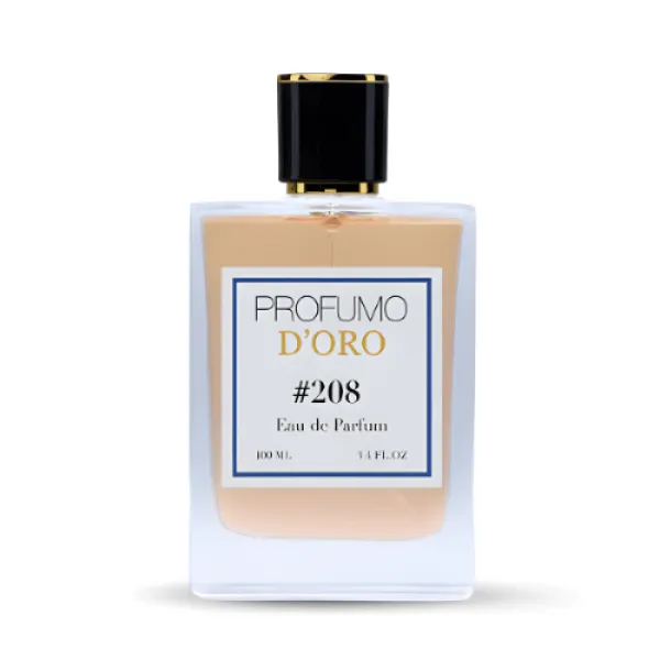 Profumo Doro 208 – eleganter Flakon mit orientalisch-balsamischem Eau de Parfum aus Myrrhe, Tonkabohne und Vanille für Damen und Herren